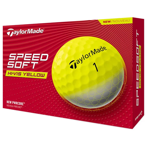 Balles de golf TAYLORMADE SPEED SOFT Jaunes HI-VIS