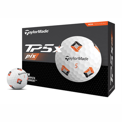 Balles de golf Taylormade TP5 X PIX Blanches