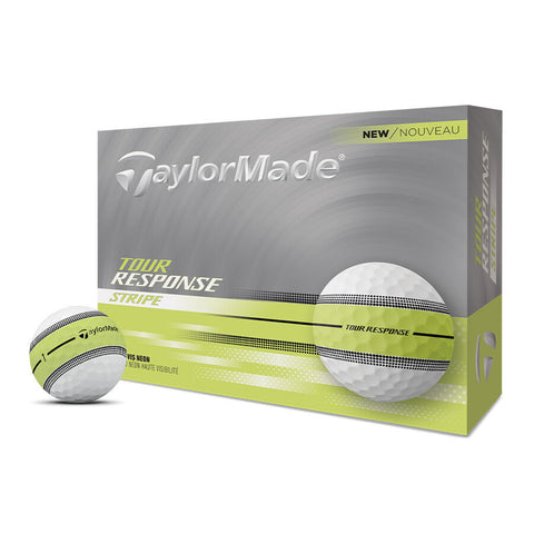Balles de golf Taylormade Tour Response Stripe Neon vert
