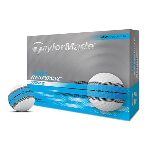 Balles de golf Taylormade Tour Response Stripe Neon Bleu