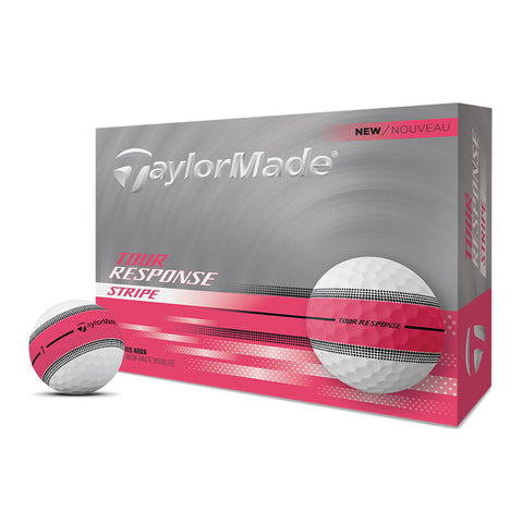 Balles de golf Taylormade Tour Response Stripe Neon Rose